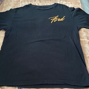 Ford Black Tee with Gold Logo